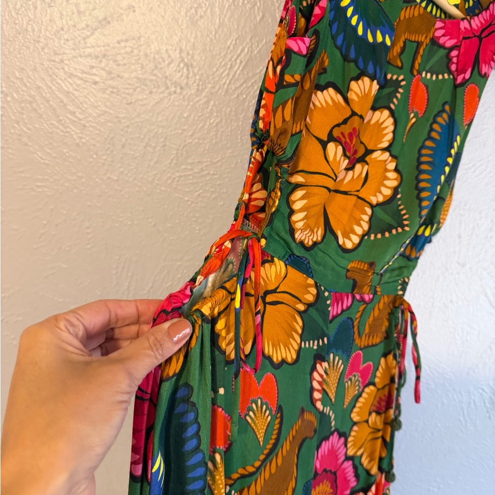 FARM Rio Vibrant Floral Jumpsuit - Red, Pink, Green, Orange - Picture 3 of 7